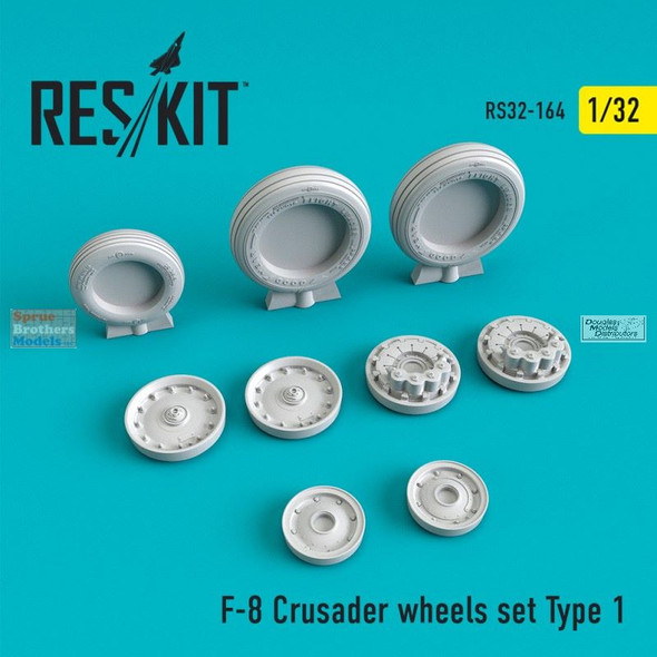 RESRS320164 1:32 ResKit F-8 Crusader Type 1 Wheels Set