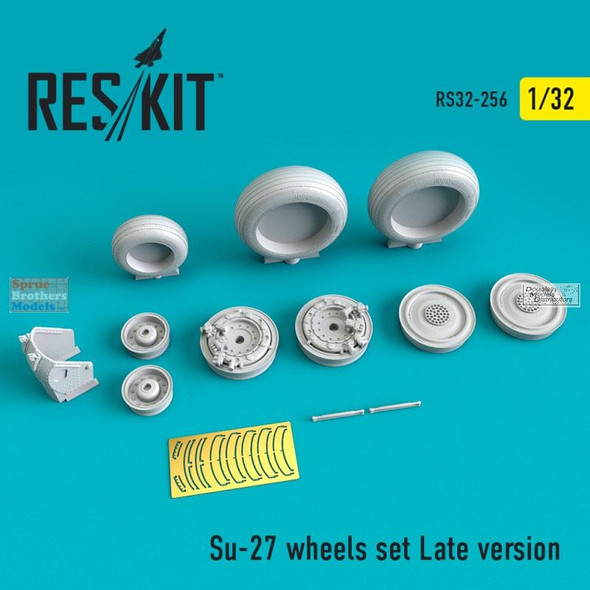 RESRS320256 1:32 ResKit Su-27 Flanker Late Wheels Set (TRP kit)