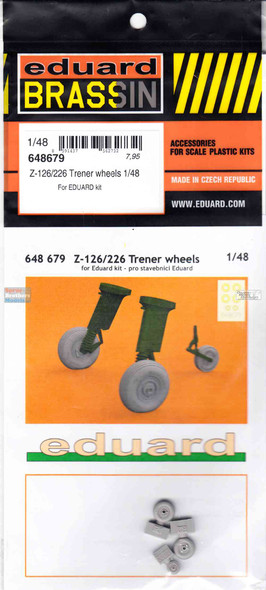 EDU648679 1:48 Eduard Brassin Zlin Z-126 Z-226 Trener Wheels (EDU kit)