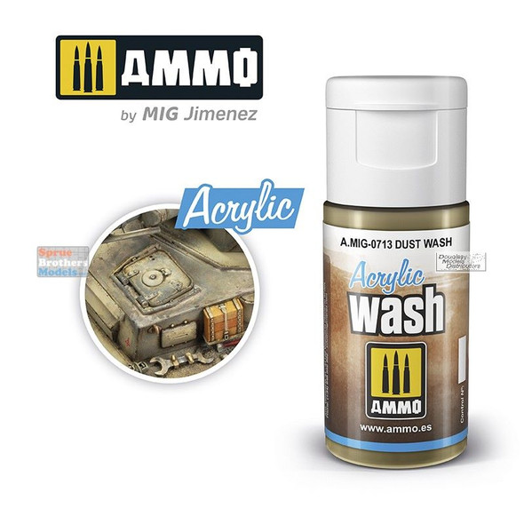 AMM0713 AMMO by Mig Acrylic Wash - Dust Wash (15ml)