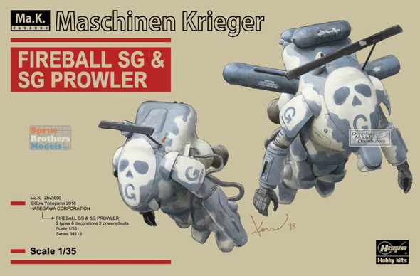 HAS64113 1:35 Hasegawa Fireball SG & SG Prowler - Maschinen Krieger