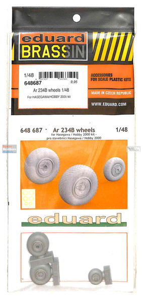 EDU648687 1:48 Eduard Brassin Ar234B Blitz Wheels (HAS/H2K kit)