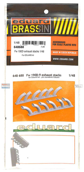 EDU648688 1:48 Eduard Brassin Fw190D Exhaust Stacks (EDU Kit)