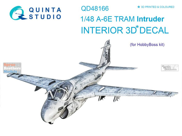 QTSQD48166 1:48 Quinta Studio Interior 3D Decal - A-6E Intruder TRAM (HBS kit)