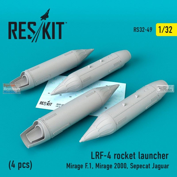 RESRS320049 1:32 ResKit LRF-4 Rocket Launcher Set