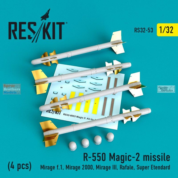 RESRS320053 1:32 ResKit R-550 Magic-2 Missile Set