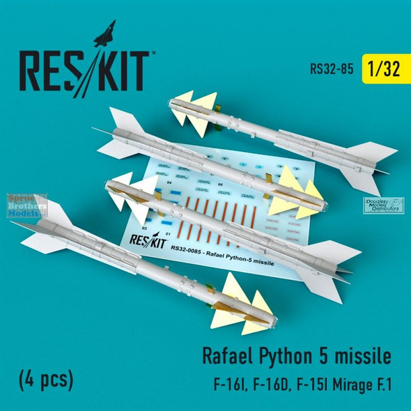 RESRS320085 1:32 ResKit Rafael Python 5 Missile Set