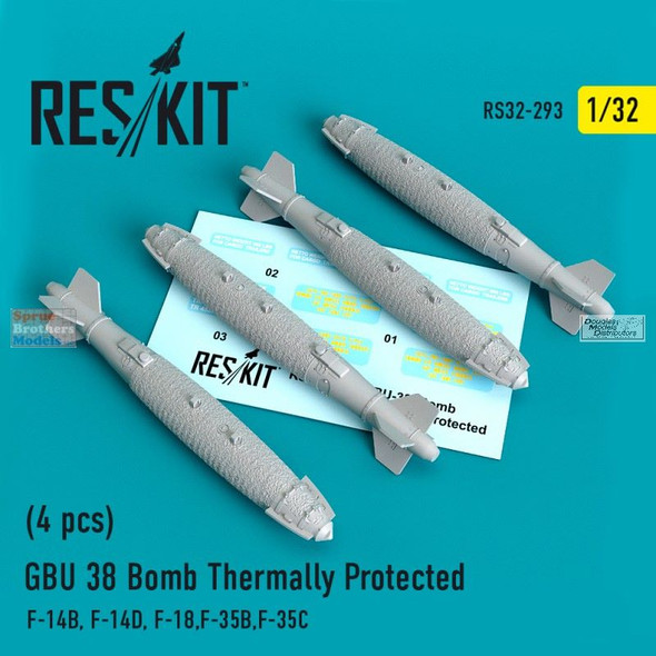 RESRS320293 1:32 ResKit GBU-38 Thermally Protected Bomb Set