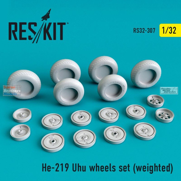 RESRS320307 1:32 HE-219 UHU Weighted Wheels Set