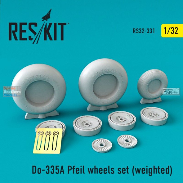 RESRS320331 1:32 Do-335A Pfeil Weighted Wheels Set
