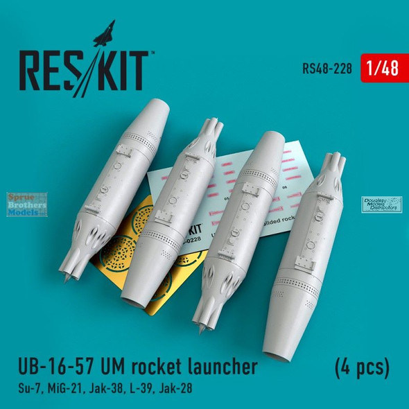 RESRS480228 1:48 ResKit UB-16-57 UM Rocket Launcher Set