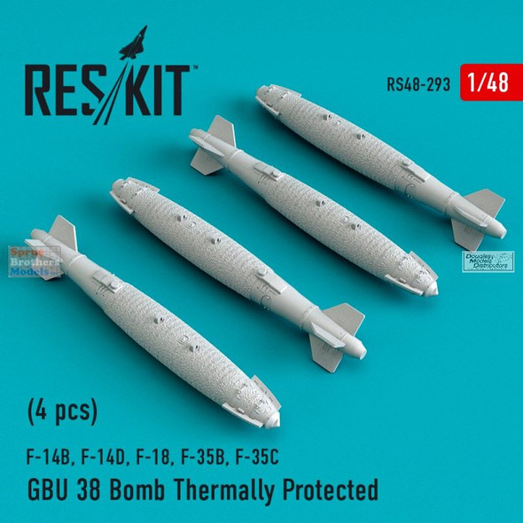 RESRS480293 1:48 ResKit GBU-38 Thermally Protected Bomb Set