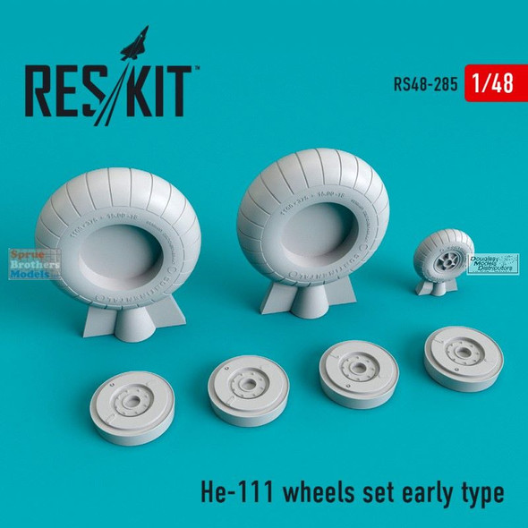 RESRS480285 1:48 ResKit He-111 Early Type Wheels Set