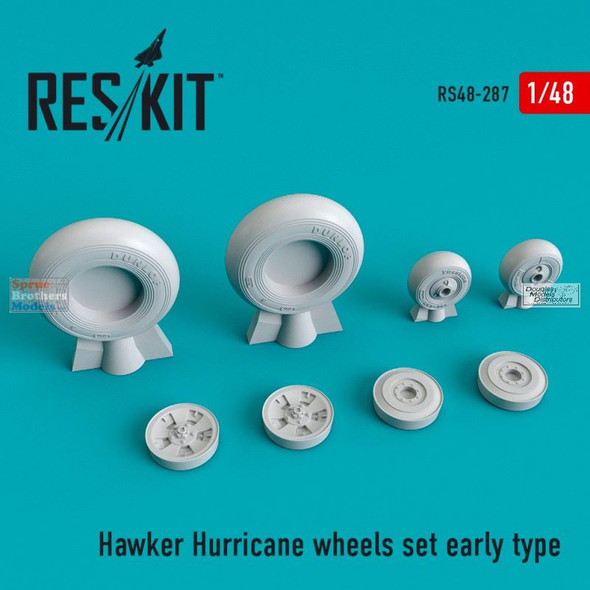 RESRS480287 1:48 ResKit Hawker Hurricane Early Type Wheels Set