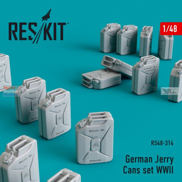 RESRS480314 1:48 ResKit German WWII Jerry Can Set Set