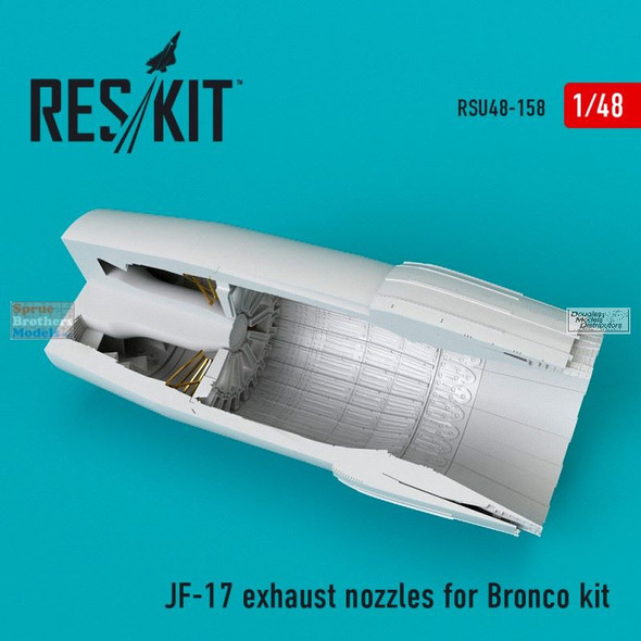 RESRSU480158U 1:48 ResKit JF-17 Exhaust Nozzle Set (BNC kit)