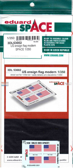 EDU3DL53002 1:350 Eduard SPACE - US Ensign Flag Modern