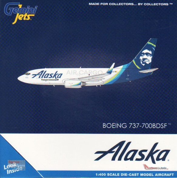 GEMGJ2028 1:400 Gemini Jets Alaska Air Cargo B737-700BDSF Reg #N627AS (pre-painted/pre-built)