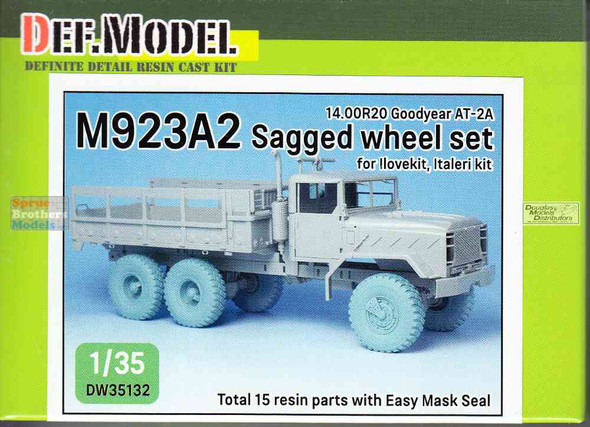 DEFDW35132 1:35 DEF Model M923A2 Sagged Wheel Set (ILK/ITA kit)