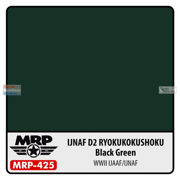 MRP425 MRP/Mr Paint - IJNAF D2 Ryokukokushoku (Black Green) 30ml (for Airbrush only)