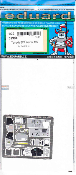 EDU32994 1:32 Eduard Color PE - Tornado ECR Interior Detail Set (ITA kit)