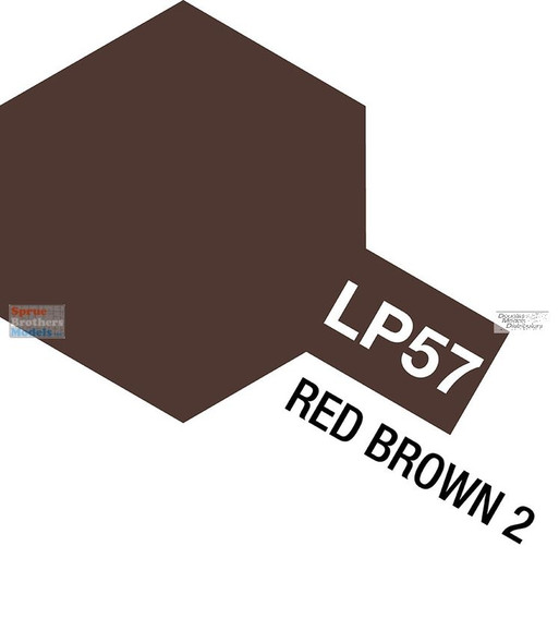 TAM82157 Tamiya Lacquer Paint LP-57 Red Brown 2 10ml (1/3 fl oz)