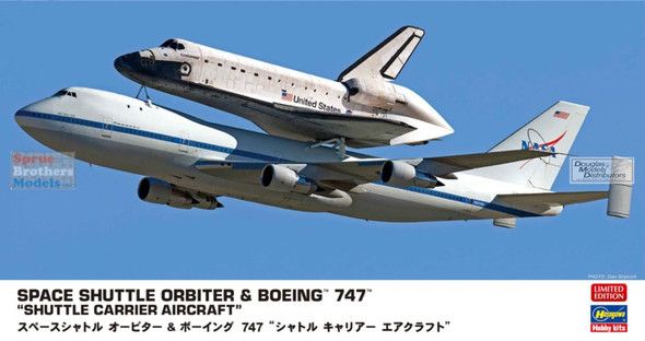 HAS10844 1:200 Hasegawa Space Shuttle Orbiter & Boeing 747 'Shuttle Carrier Aircraft'