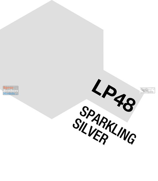 TAM82148 Tamiya Lacquer Paint LP-48 Sparkling Silver 10ml (1/3 fl oz)