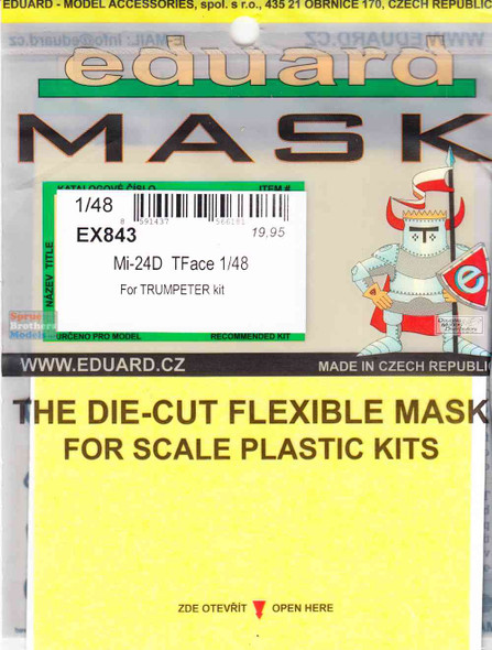 EDUEX843 1:48 Eduard Mask - Mi-24D Hind TFace (TRP kit)