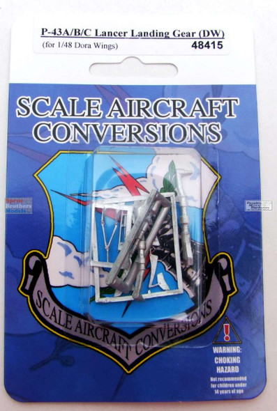 SAC48415 1:48 Scale Aircraft Conversions - P-43A P-43B P-43C Lancer Landing Gear (DRW kit)