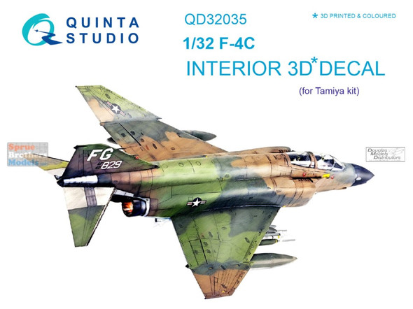 QTSQD32037 1:32 Quinta Studio Interior 3D Decal - F-4J Phantom II