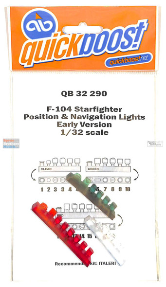 QBT32290 1:32 Quickboost F-104 Starfighter Position & Navigation Lights Early Version (ITA kit)