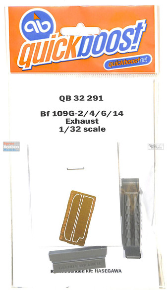 QBT32291 1:32 Quickboost Bf109G-2/4/6/14 Exhaust (HAS kit)