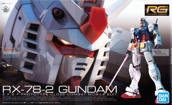 BAN2101510 1:144 Bandai RG RX-78-2 Gundam EFSF Close Combat Mobile Suit