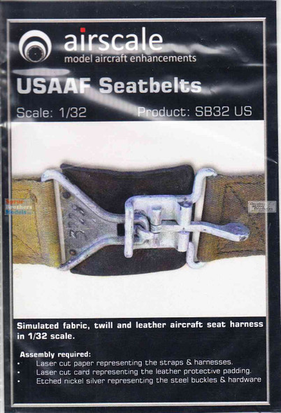 ASCSB32US 1:32 Airscale USAAF Seatbelts