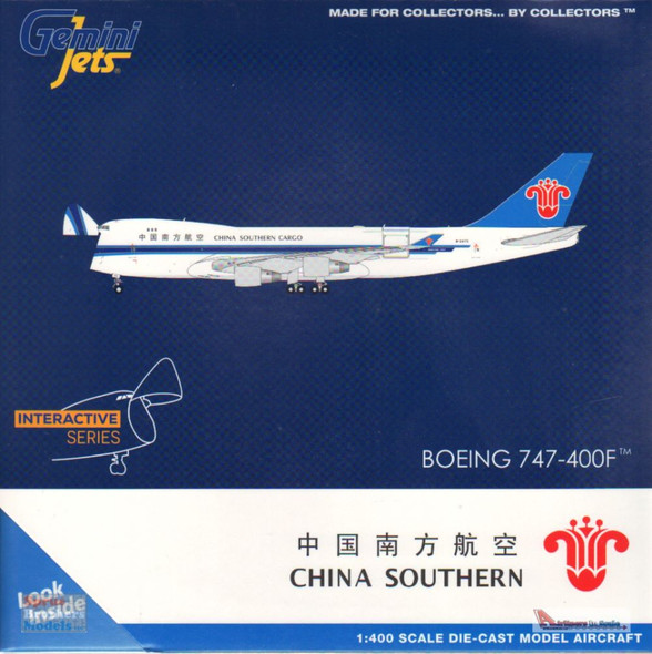 GEMGJ2065 1:400 Gemini Jets China Southern B747-400F(SCD) Reg #B-2473 Interactive Series (pre-painted/pre-built)