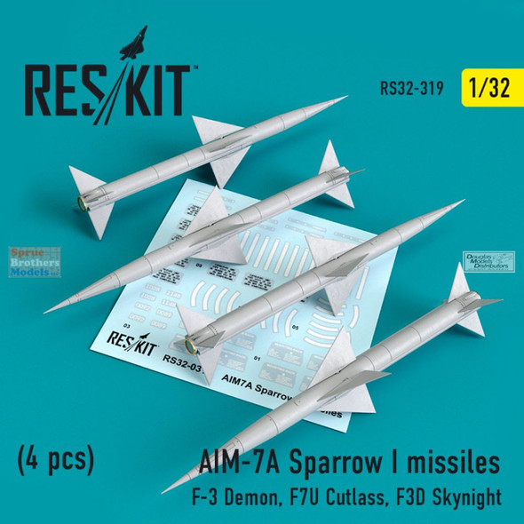 RESRS320319 1:32 ResKit AIM-7A Sparrow I Missile Set