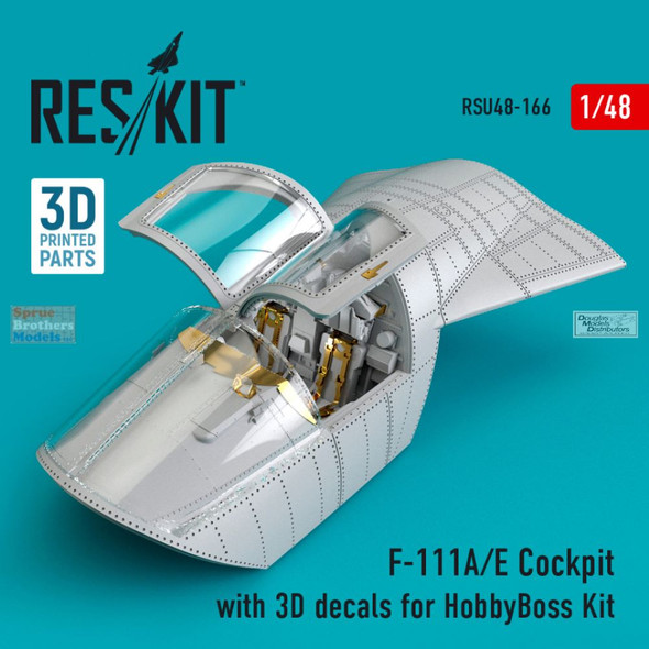 RESRSU480166U 1:48 ResKit F-111A F-111E Aardvark Cockpit Set (HBS kit)