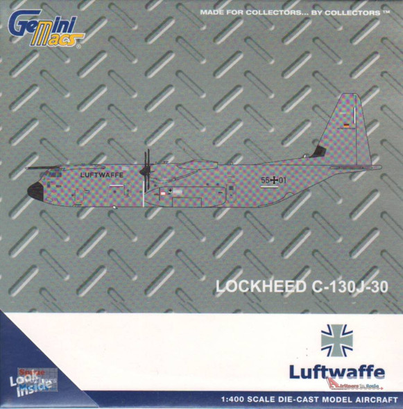 GEMGM119 1:400 Gemini Jets Luftwaffe Lockheed C-130J-30 Hercules (pre-painted/pre-built)