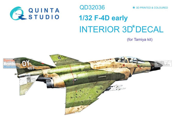 QTSQD32037 1:32 Quinta Studio Interior 3D Decal - F-4J Phantom II