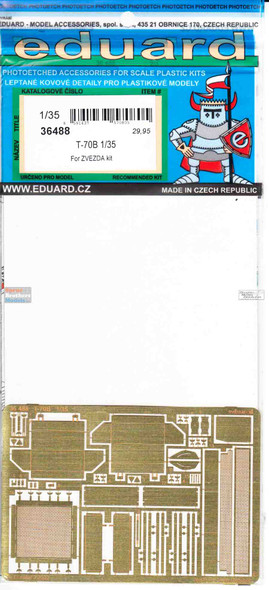 EDU36488 1:35 Eduard PE - T-70B Detail Set (ZVE kit)