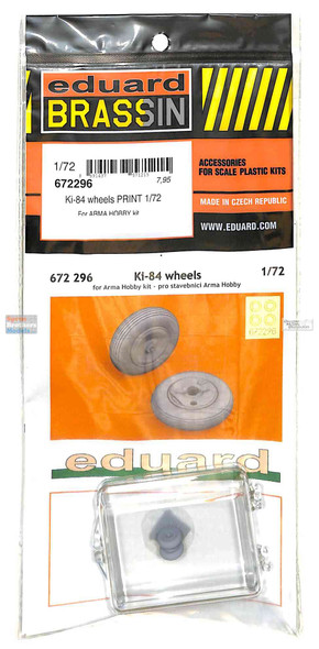 EDU672296 1:72 Eduard Brassin PRINT Ki-84 Wheels (ARH kit)