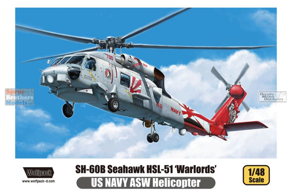WPD14807 1:48 Wolfpack SH-60B Seahawk HSL-51 Warlords