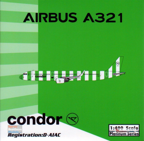 PHX11753 1:400 Phoenix Model Condor Airbus A321 Reg #D-AIAC 'Island' (pre-painted/pre-built)