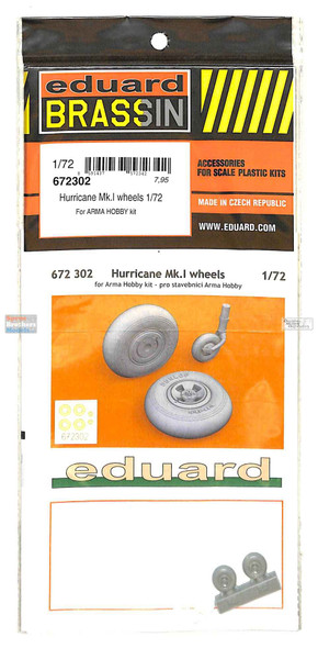 EDU672302 1:72 Eduard Brassin PRINT Hurricane Mk.I Wheels (ARH kit)