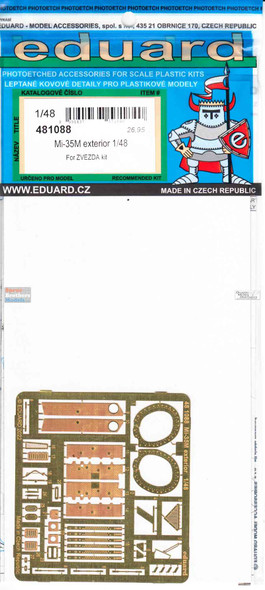 EDU481088 1:48 Eduard PE - Mi-35M Hind Exterior Detail Set (ZVE kit)
