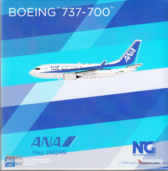 NGM77025 1:400 NG Model All Nippon Airlines ANA B737-700(W) Reg #JA02AN (pre-painted/pre-built)