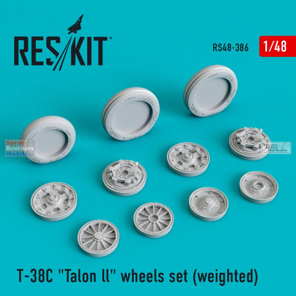 RESRS480386 1:48 ResKit T-38C Talon II Weighted Wheels Set
