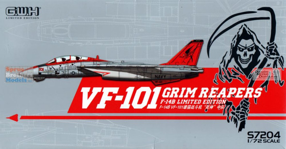 LNRS7204 1:72 Great Wall Hobby F-14B Tomcat VF-101 Grim Reapers [Limited Edition]