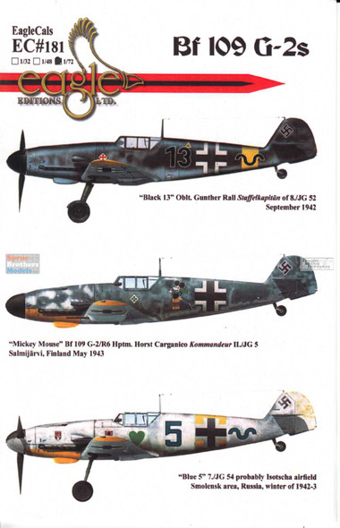 ECL72181 1:72 Eagle Editions Bf109G-2s